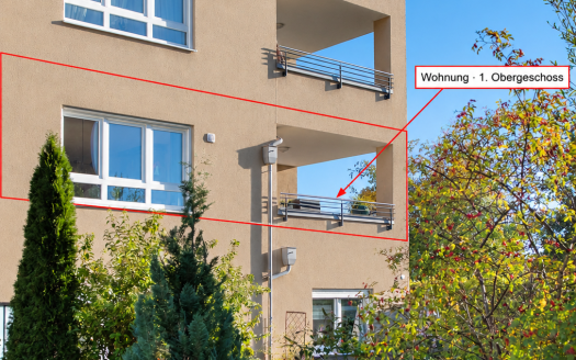 Zentral wohnen, Ruhe genie&szlig;en &ndash; 3 Zimmer mit gro&szlig;em &uuml;berdachtem Balkon und Lift
