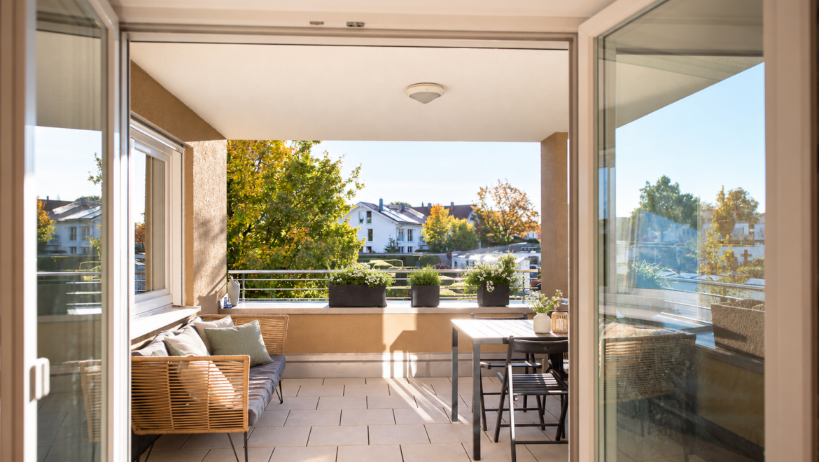 Zugang zum Balkon 